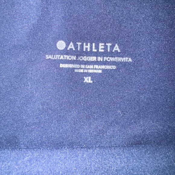 Athleta Woman’s XL Navy Blue Joggers - Picture 2 of 2